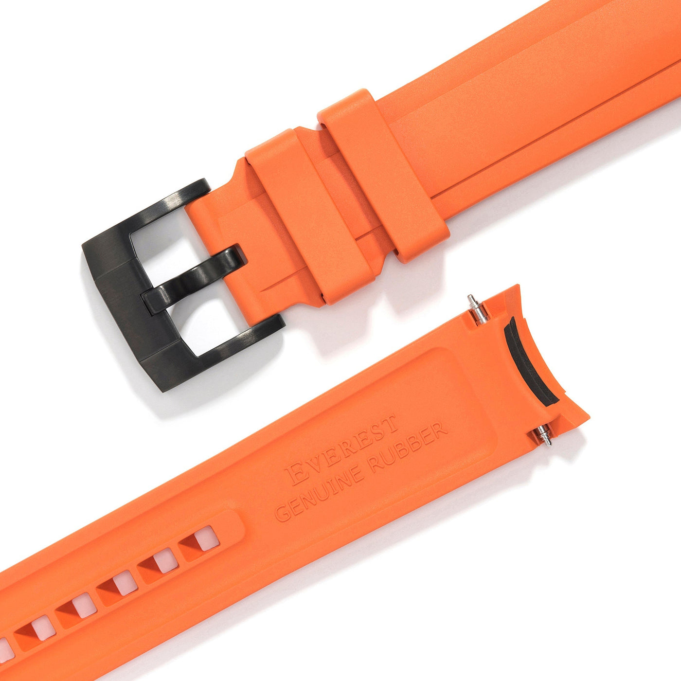 Orange Rubber / Black Buckle