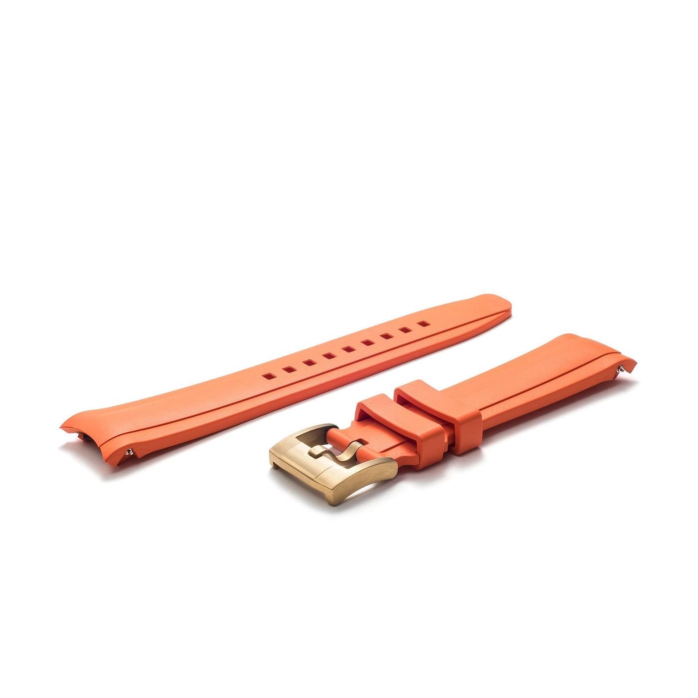 Orange Rubber / Gold Buckle / Standard