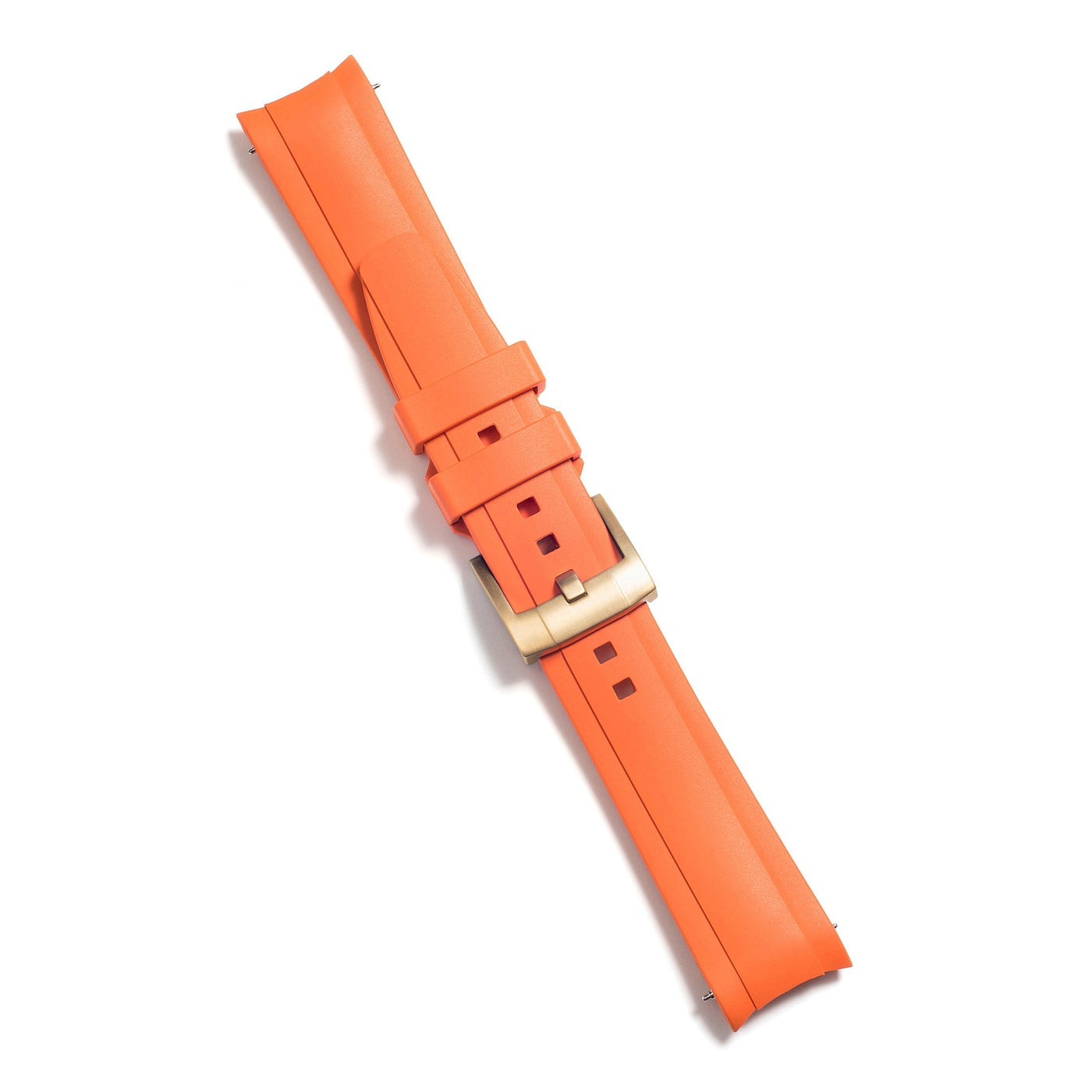 Orange Rubber / Gold Buckle