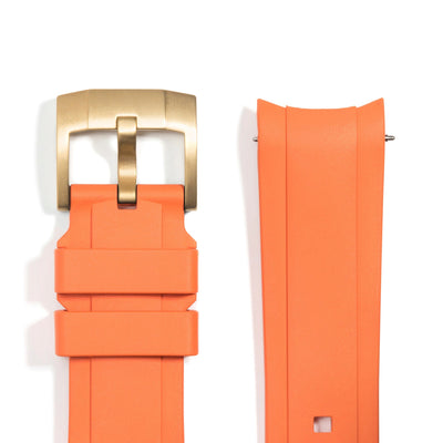 Orange Rubber / Gold Buckle / Standard