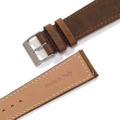 Bracelet de Montre Universel en Cuir Camel