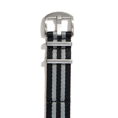 Bracelet de montre en nylon Everest Black & Grey Bond