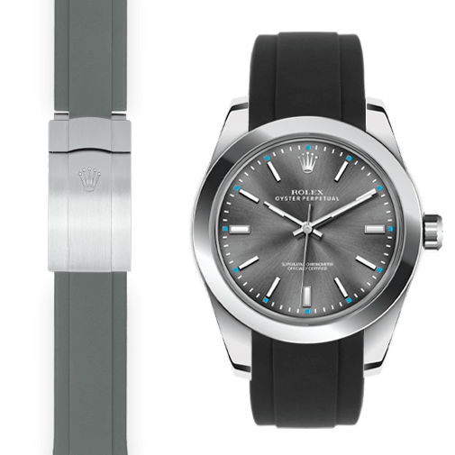 Rolex Oyster Perpetual Rubber deployant straps